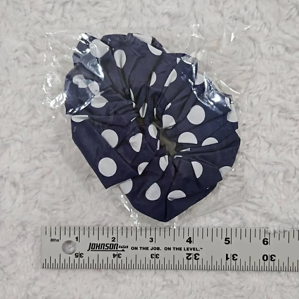 Lemlem Blue Polka Dot Scrunchie NWOT